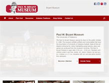 Tablet Screenshot of bryantmuseum.com